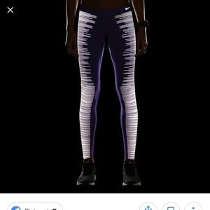 Nike dri fit reflective running pants